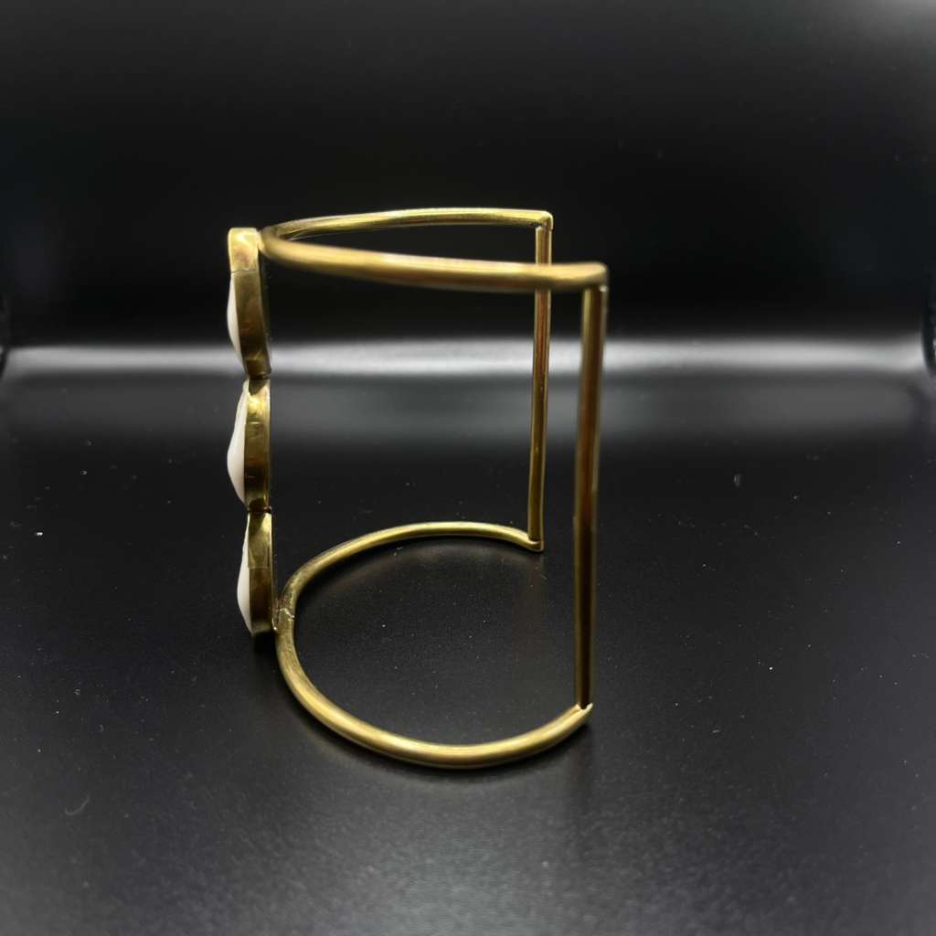 Triple Cowrie Cuff