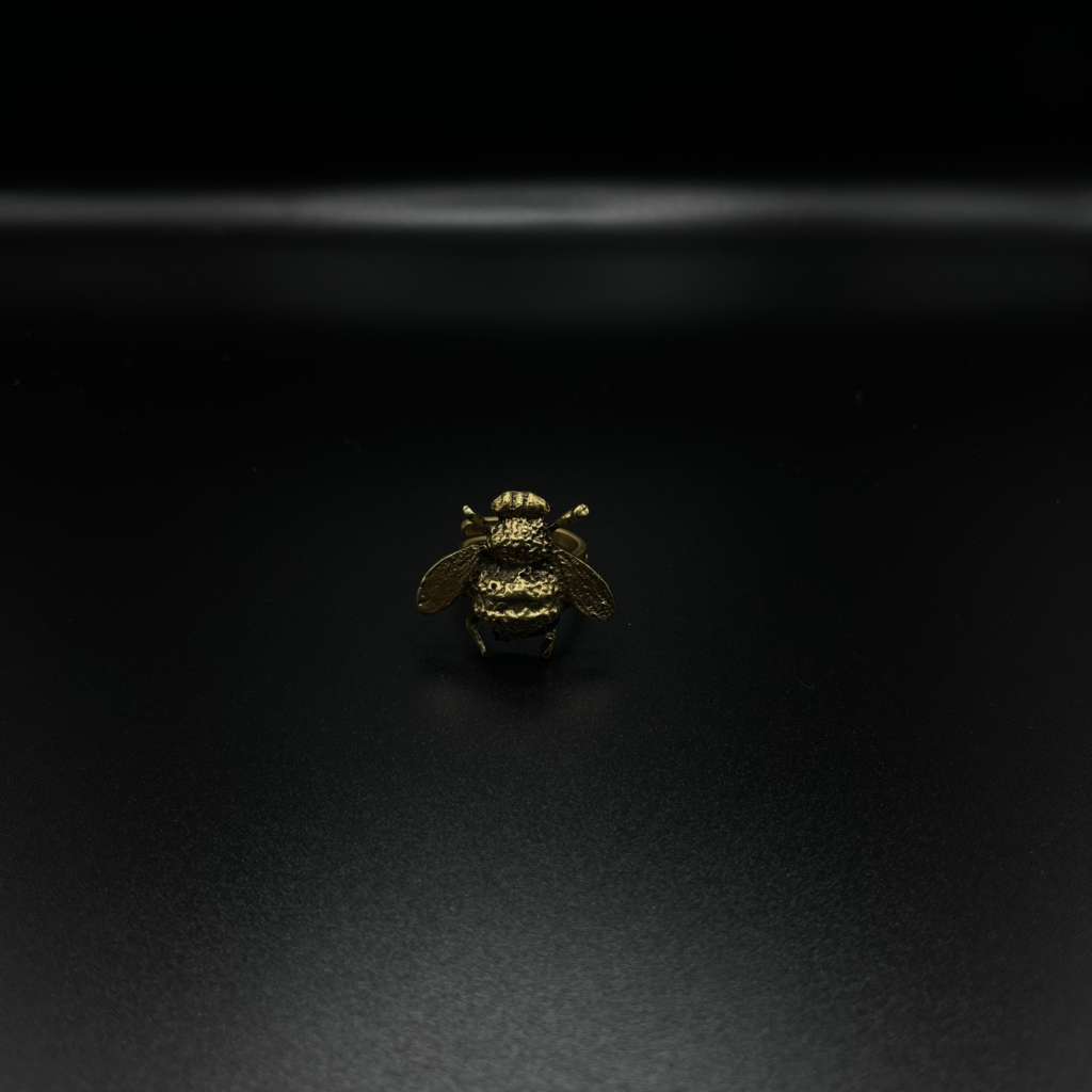 3-D Brass Bumblebee Statement Ring