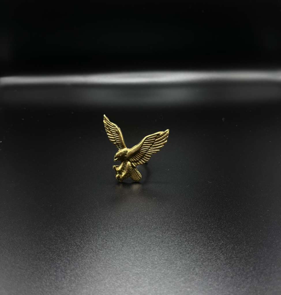 3-D Brass Eagle Statement Ring