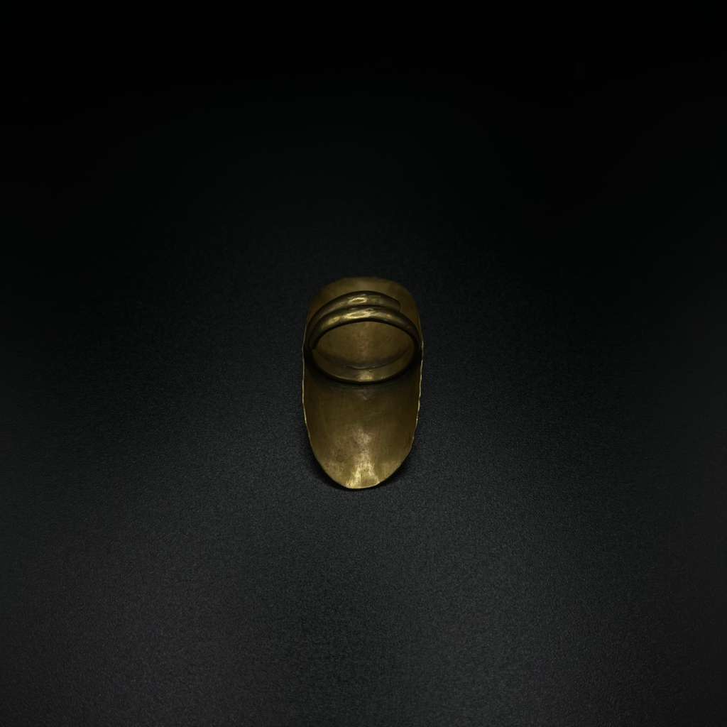 Brass Oval Statement Ring