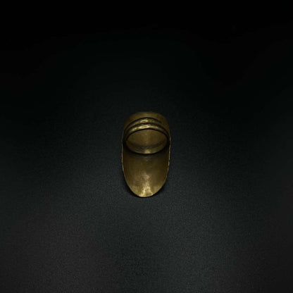 Brass Oval Statement Ring