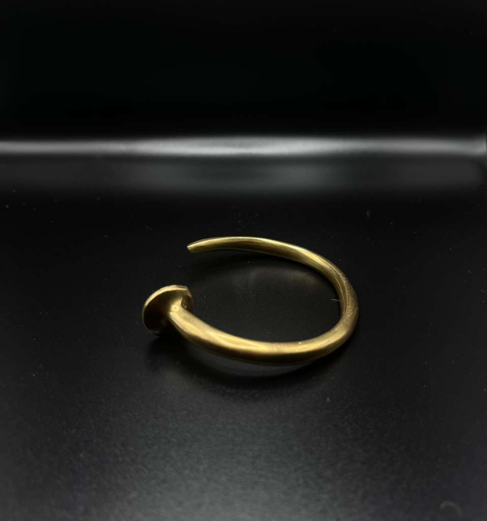 Tapered Disc Brass Cuff