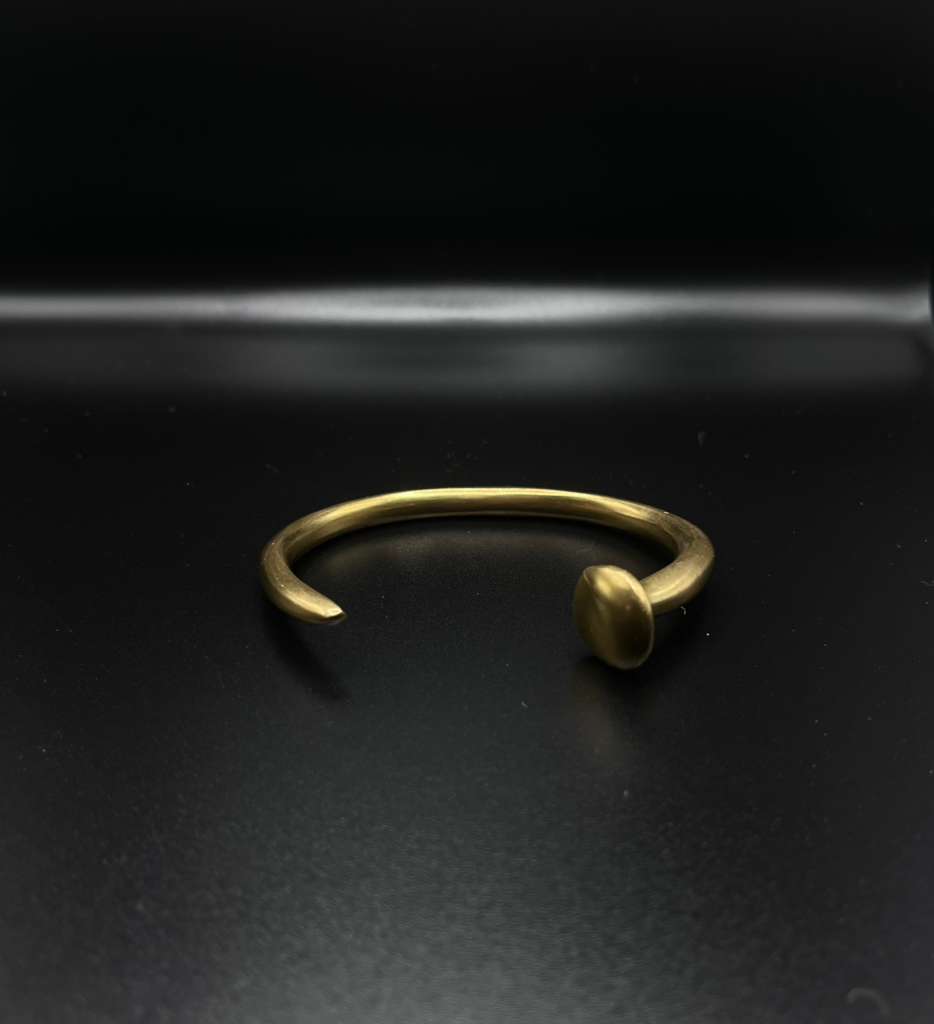 Tapered Disc Brass Cuff