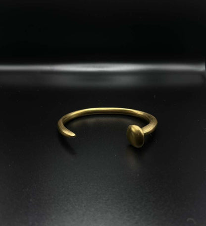 Tapered Disc Brass Cuff
