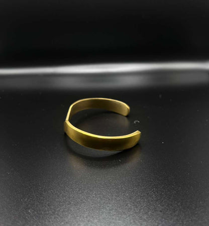 V-Notch Brass Cuff