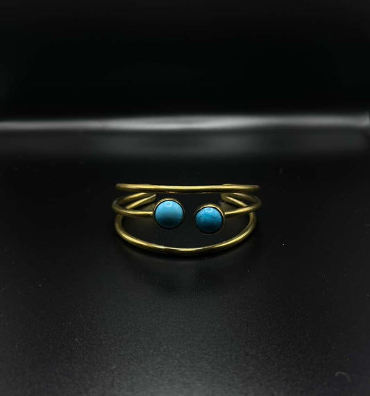 Turquoise Stone Cuff