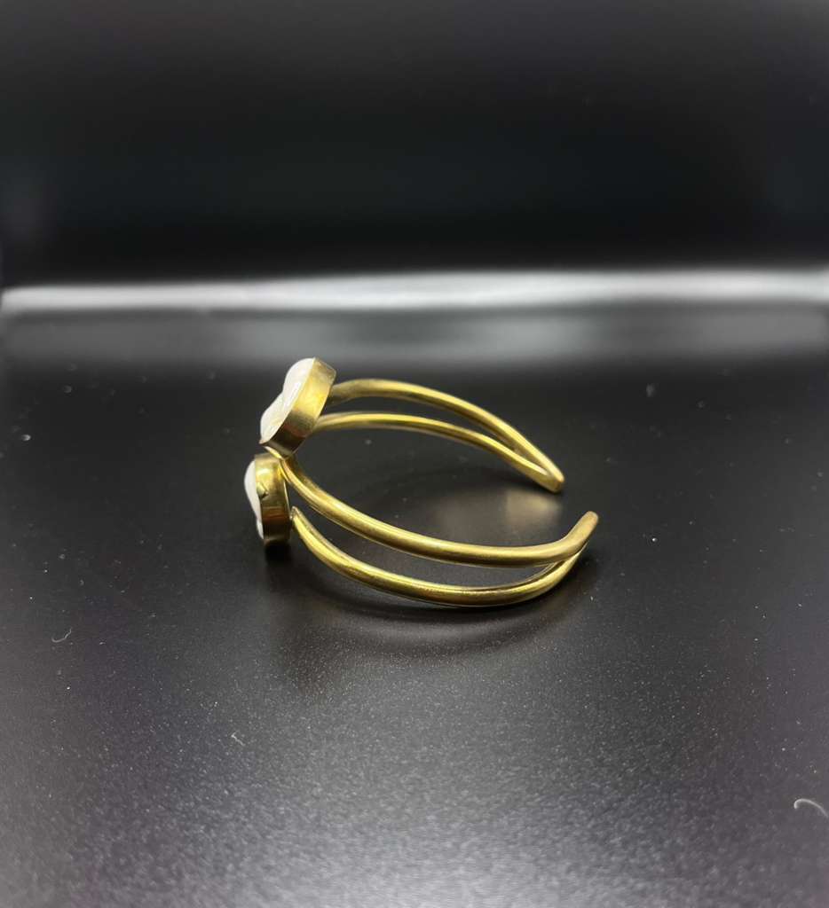 Double Cowrie Cuff