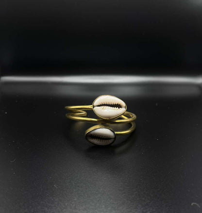 Double Cowrie Cuff