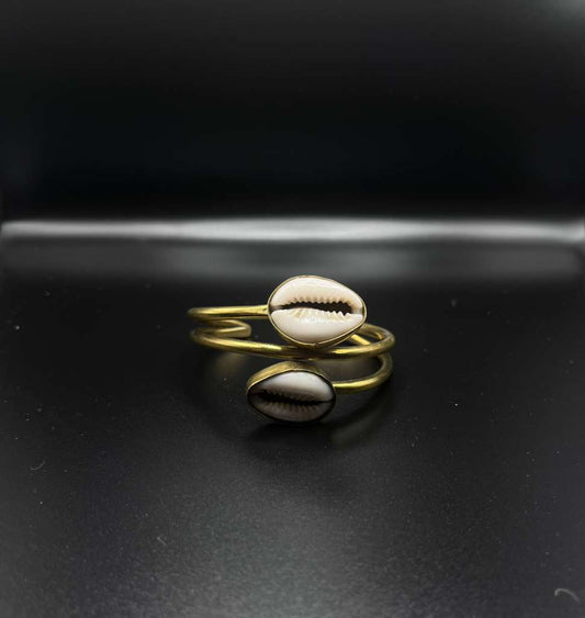 Double Cowrie Cuff