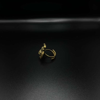 3-D Brass Bumblebee Statement Ring